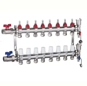 High quality Floor heating 8 circuits radiant floor heating manifold