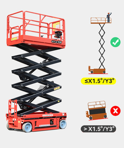 <span class=keywords><strong>Plataforma</strong></span> de Trabajo Aérea Autopropulsada de 12 Metros, Elevador de Tijera Eléctrico, Camión <span class=keywords><strong>con</strong></span> <span class=keywords><strong>Plataforma</strong></span> de Trabajo Aérea de 320 kg - Product Image 4