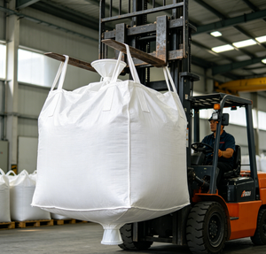 Saccone FIBC Rinforzato a Quattro Anelli Anti-UV e Resistente alle Intemperie per Trasporto Logistico di Minerali, <span class=keywords><strong>Pellet</strong></span> di Plastica e <span class=keywords><strong>Grandi</strong></span> Contenitori - Product Image 1