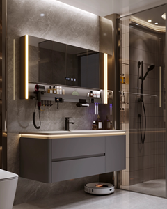 <span class=keywords><strong>Meuble</strong></span> de salle de bain en bois massif de qualité supérieure, style <span class=keywords><strong>scandinave</strong></span>, <span class=keywords><strong>meuble</strong></span>-lavabo autoportant avec vasque en céramique - Product Image 1