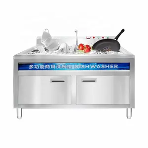 Zuverlässige Marke Edelstahl Restaurant Geschirrwaschmaschine Ultraschall-Geschirrwaschmaschine Waschen Reiniger Untertassenbecken