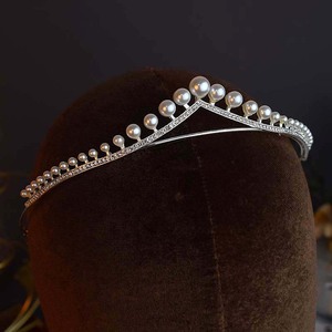 Nouveau style, série Forêt, serre-tête en perles, simple, cadeau d'anniversaire princesse, couronne, accessoire de cheveux de soirée pour mariée, <span class=keywords><strong>diadème</strong></span> - Product Image 1
