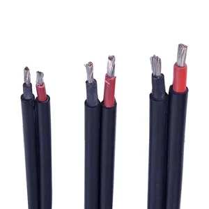 Twin Core 10AWG PV Cable Solar Slocable Solar System Supplied Xlpe Double Insulated 6mm