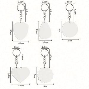 Promotional Company Activity Gifts <b>Custom</b> LOGO Printed Sublimation Blanks Durable Two-Sided Wood <b>Keychain</b> & Keyholders - Product Image 6
