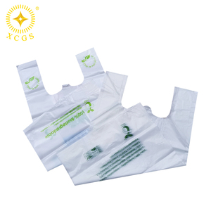 Sacs 100% biodégradables, sacs de courses réutilisables pour supermarchés, sacs en T-shirt compostables - Product Image 6
