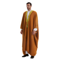 CCY Haute Qualité Épais Musulman Dubaï Hommes Bisht Islamique Eid Arabie Saoudite Bachelor Discours Thobe Abaya Kaftan Jubbah Brodé