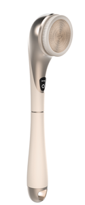 Brosses de bain longues MB001 en plastique et silicone avec éponge en bois pour le spa, les soins de la peau, le nettoyage et l'application sur la tête, construction en plastique - Product Image 4