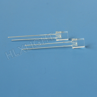 Highlight qualité longue durée 2x5x7mm Rectangle Blanc DIP LED Diodes électroluminescentes 2*5*7mm 257 Rectangulaire BLANC CHAUD Résine Transparente