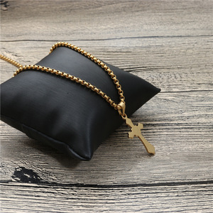 <b>Cross</b> Pendant Necklace Zinc Alloy Unisex Gift Jewelry Hip Hop Style - Product Image 2