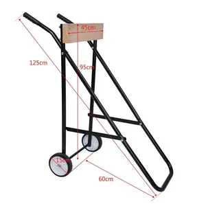 Außenbordboot Motor Trolley Stand Display Faltbarer Träger wagen Dolly Storage Kleiner bis mittlerer Boots motor