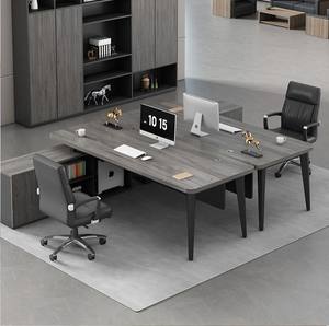 단일 관리자 감독자 또는 대통령을위한 튼튼한 보스 책상 및 편안한 의자 세트 이그제큐티브 오피스 가구 - Product Image 4