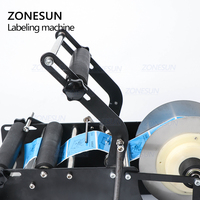 ZONESUN ZS-50P manuel eau minérale en plastique bouteille ronde étiqueteuse pour bouteilles rondes autocollant étiquette Machine à emballer