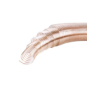 Manguera de poliuretano transparente con alambre de acero para recolección de polvo, maquinaria para trabajar la madera, conducto de ventilación, flujo de gas, 50 mm de diámetro - Product Image 3