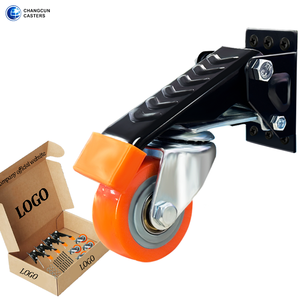 Werk bänke Lenk rolle 600lbs Machinery Table Caster Kit 2,5 Zoll seitlich montiertes Hochleistungs-Einzieh rollen Maschinen rad - Product Image 1