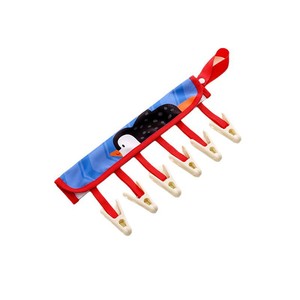 Colgador de tela con múltiples clips para secar calcetines y ropa interior, portátil, plegable, para viajes. - Product Image 5