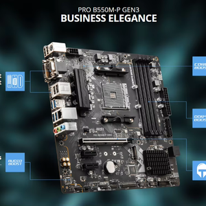 เมนบอร์ด MSI PRO B550M-P GEN3 รองรับซีพียู 5600X/5800X3D/<span class=keywords><strong>5600G</strong></span>/5700X (AMD <span class=keywords><strong>B550</strong></span>/Socket AM4) สำหรับคอมพิวเตอร์ AMD - Product Image 6