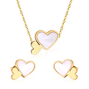 High Quality <b>Cheap</b> Dubai Gold Gold Plated Stainless Steel <b>Jewelry</b> <b>Set</b> for Women - Product Image 2