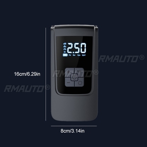 Inflador de Neumáticos Eléctrico Portátil de 150 PSI, Mini Compresor de Aire con Pantalla Digital Inteligente para Automóvil, Motocicleta, Bicicleta y Balón - Product Image 5
