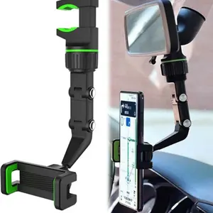 360 Achteruitkijkspiegel Telefoon Houder Voor Auto Multifunctionele Mount Telefoon En Gps Houder Universele Draaiende Auto Telefoon Houder