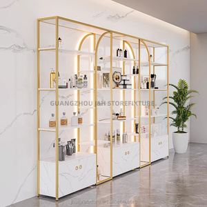 Prix d'usine bon marché <span class=keywords><strong>vitrine</strong></span> pour les ongles présentoir de luxe en acier inoxydable pour les produits capillaires <span class=keywords><strong>vitrine</strong></span> cosmétique pour les soins de la peau - Product Image 1