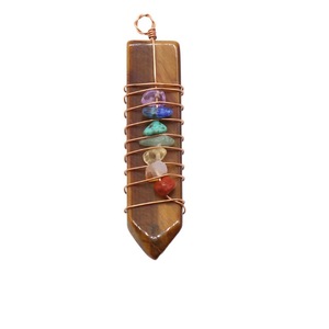 Pendentif de collier DIY en pierre naturelle polie en forme de goutte d'arçon, gravier de cristal coloré - Product Image 5