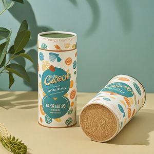 Custom Paper Tube Packaging for Tea Cylinder Coffee Bean Cardboard Tube Packaging Cylinder Packaging <b>Round</b> Paper <b>Box</b> - Product Image 4