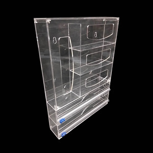 21 Designs Bamboo Ziplock Bag Storage Organizer Acrylic Foil and Plastic Wrap Organizer Wood Wrap Dispenser for Drawer