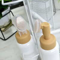 4 flacons pompe en plastique personnalisable, bouteilles pour savon liquide, mousse plastique, vente en gros