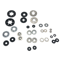 Bronze Starlock Washer Retaining Shaft M3 M4 M5 M8 M10 M12 Stainless Steel Bearing Clip Ring Washer Toothed Star Toothed Lock