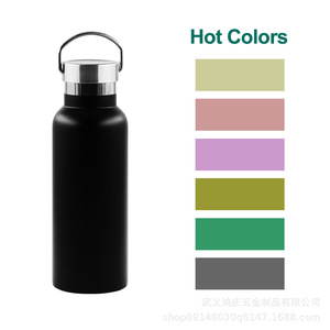 Envío Rápido, Botella de Agua de Acero Inoxidable Aislada al Vacío de Doble Pared con Recubrimiento en Polvo, Impresión Láser, para Gimnasio y Senderismo - Product Image 3