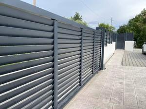 Chống leo lên ngoài trời Vườn nhôm sự riêng tư hàng rào đá phiến hàng rào tấm hồ sơ - Product Image 4