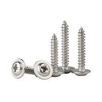 Phillips Pan Head Washer Self Tapping Screw Carbon Steel Nickel Plated Type AB Self Drilling Sheet Metal Screw
