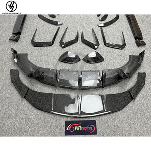 Kits de Carrocería de Fibra de Carbono Forjada Estilo Topcar para Lambo URUS 2018-2019, Difusor Delantero de Carbono, Alerón Trasero, Parachoques, Faldones Laterales - Product Image 5