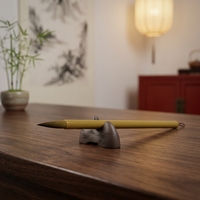 Kit de pinceaux de calligraphie de luxe, plateau intérieur en velours, boîte rigide personnalisée, cadeau d'entreprise