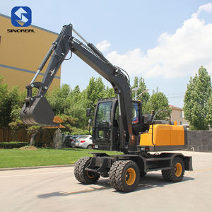 Fabricant <span class=keywords><strong>chinois</strong></span>, mini-excavatrice sur roues de 6 tonnes, facile d'accès sur les chantiers de construction, adaptée aux petits projets de construction - Product Image 3