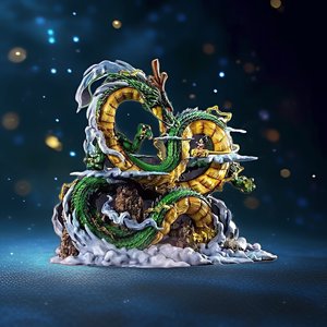 Figurine GK classique tendance, <span class=keywords><strong>Dragon</strong></span> fait main GK <span class=keywords><strong>Dragon</strong></span> divin et Goku souhaite un cadeau de décoration, collection de jouets - Product Image 1