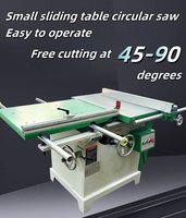 Scie circulaire verticale de précision de haute qualité avec table coulissante et moteur, multifonction tout-en-un, inclinable à 45° gauche/droite