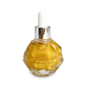 MLM customizable 30ml Spherical Dropper Glitter Body Oil Cruelty Free Fine Shimmer Whitening Nourishing Body Care body shimmer - Product Image 2