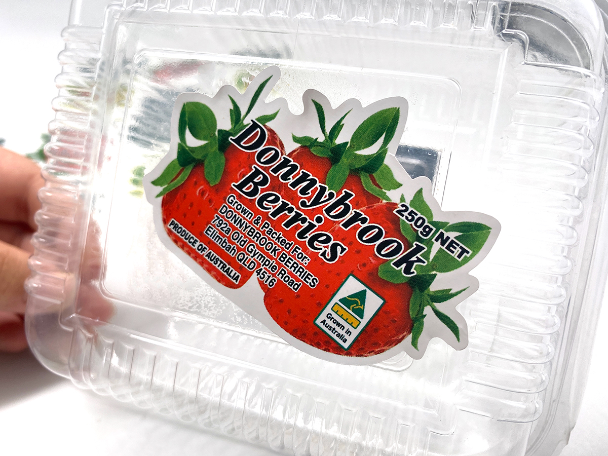 Custom Die Cut Vinyl Stickers For Printing Fruit Packaging Self Adhesive