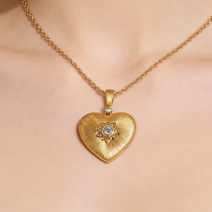 CUSTOM <b>SILVER</b> 10K/14K GOLD PLATED <b>SOLID</b> GOLD LAB GROWN DIAMOND ZICON ENGAGEMENT CLUSTER <b>NECKLACE</b> UNISEX CUTE ANNIVERSARY PARTY - Product Image 2