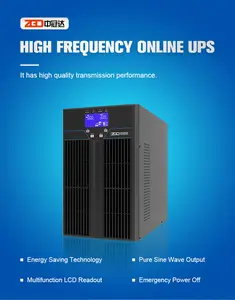 バッテリー内蔵の高周波オンラインUPS3KVA純粋な正弦波無停電電源装置UPS