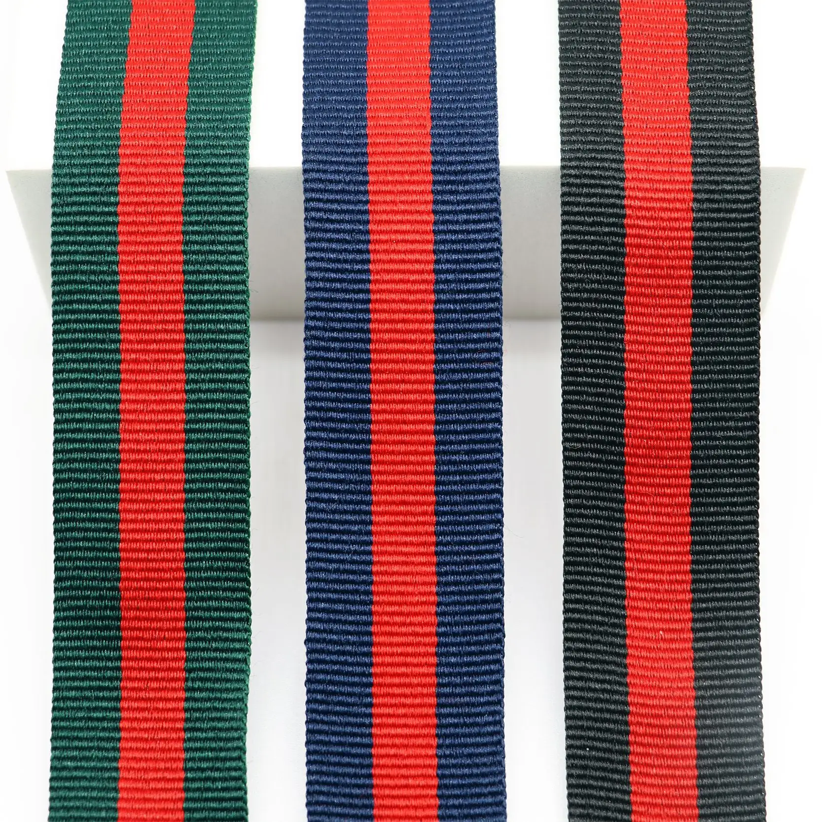 Disesuaikan Tricolor Tenun Pita Tricolor Liburan Pita 1CM-4CM untuk Pakaian Aksesoris