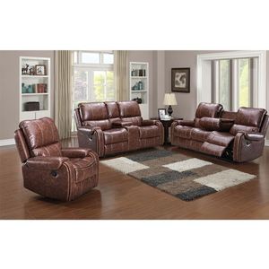 Sofá de Cuero de Lujo para Sala de Estar, Muebles para el Hogar de Alta Calidad, Sofá Clásico Reclinable Eléctrico, Juego de Sofás Seccionales - Product Image 5