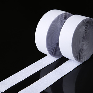 Bande adhésive double face Velcro, fixation auto-adhésive robuste en nylon à crochets et boucles pour écrans, fenêtres, portes, rideaux - Product Image 2