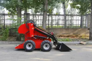 Free Shipping Ce Epa Diesel Home Garden Crawler Mini Small Skid Steer Loader With Automatic Bucket Levelling