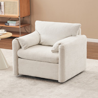 Fauteuil moderne confortable en tissu Fauteuil de canapé simple contemporain pour la maison Fauteuil d'appoint pour la vie