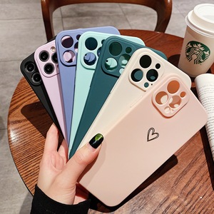 Funda trasera de TPU suave para <span class=keywords><strong>iPhone</strong></span>, carcasa con diseño de corazón de amor de Color caramelo para <span class=keywords><strong>iPhone</strong></span> 11 12 13 Pro <span class=keywords><strong>Max</strong></span> Mini X XR <span class=keywords><strong>XS</strong></span> <span class=keywords><strong>Max</strong></span> 7 <span class=keywords><strong>8</strong></span> <span class=keywords><strong>Plus</strong></span> - Product Image 2