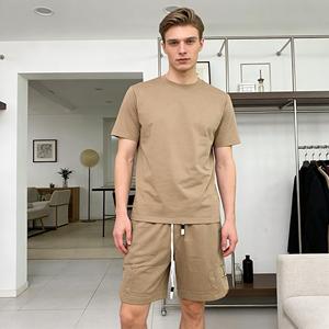 Embroidery Worsted Polyester/Cotton Casual Men's Cargo Knee Length Elastic Waist Quick Dry Breathable Summer Silk Screen <b>Shorts</b> - Product Image 2