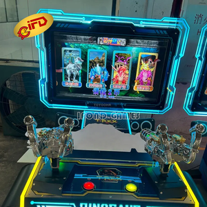 IFD 42 pulgadas Indoor Arcade Coin Pusher Máquina de videojuegos 2 jugadores Dinosaur Wars Forest <span class=keywords><strong>Shooter</strong></span> Simulador de pistola que funciona con monedas para niños - Product Image 4