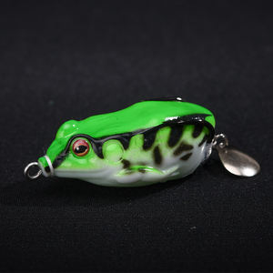 Leurres grenouille appât grenouille en caoutchouc souple avec crochet Mustad Point de coupe - Product Image 2